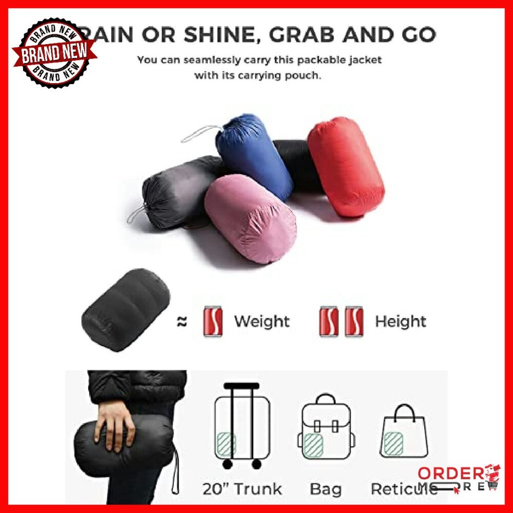 Ultra Lightweight Packable Down Jacket Women's Pu… - image 5